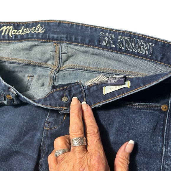 Madewell Rail Straight Leg Womens Jeans Size 28 x 34 - Picture 4 of 13